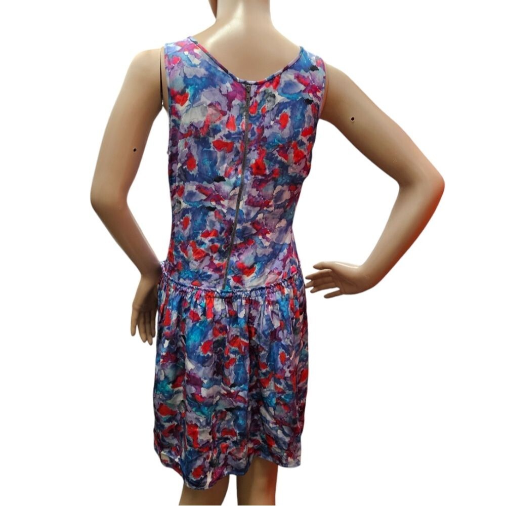 Theory Archi Perplexing Print Silk Dress - Picture 10 of 11